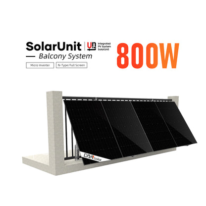 Balkonkraftwerk - DAH-SU800D (SolarUnit) - FULLBLACK - Solarplatten24.de